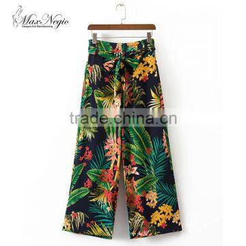 MAXNEGIO Hawaii bowknot workout beach painter pants