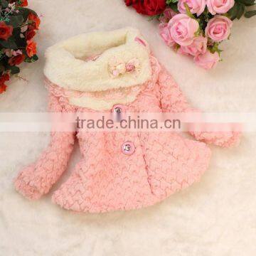 High Quality Kids Beautiful Model Dresses Children Pink Coat For Girls