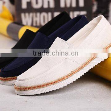 MS1068 Spring summer 2017 breathable linen man shoes lazy shoes