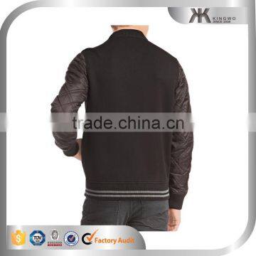 Custom Made Varsity Letterman Jacket Without Hood Varsity Jacket With Leather Sleeves photo-3