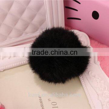 Accessories Fur Ball Hot Selling Genuine White Wholesale Rex Rabbit Fur Pom Poms photo-6