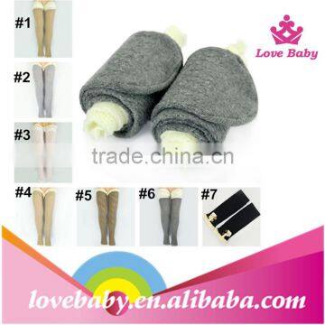 In stock cheap leg warmer for child good quantity wholesale legwarmer with pattern buttons