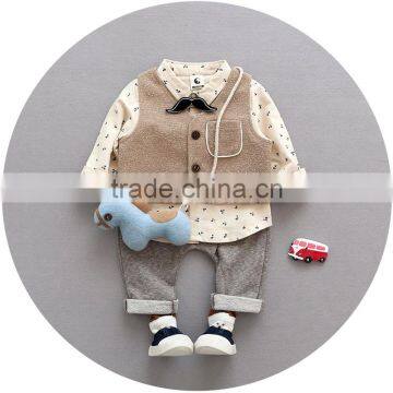 S17746A New Arrivals Autumn Kids Clothing Sets 3 Pieces Boys Clothing Sets photo-2