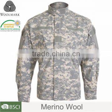 Military jacket, merino wool camouflage military life jacket