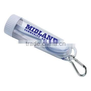 Portable Cutlery Set - Includes Fork, Knife and Spoon in Transparent Storage Case With Handy Aluminum Carabiner photo-5