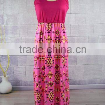 2017 Mommy and me Family Matching Mother Daughter Dresses Clothes Striped Mom and Daughter Dress Kids Parent Child Outfits photo-2