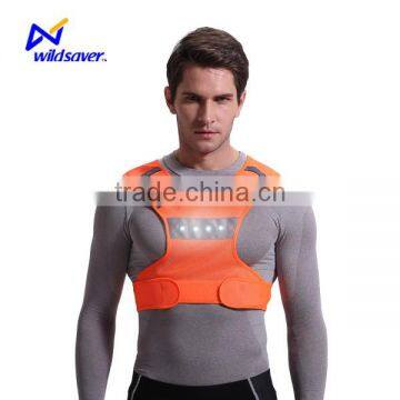 Hi vis reflective vest sports safety LED wear