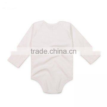 Wholesale Baby Cotton Romper Long Sleeve Plain Baby Onesie