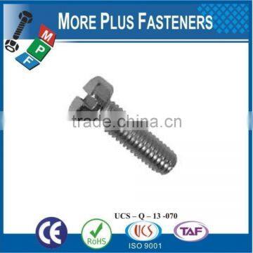 Made in Taiwan Medium Carbon Steel Slotted Cheese Head Machine Screw ISO 1207