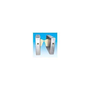 High security gate flap barrier 110V with arms auto lock, self examine and alarm function