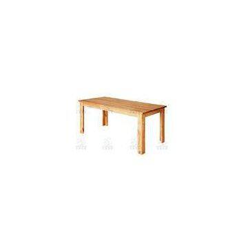 Oak Solid Wood Bedroom Furniture For Portable Rectangle Table , Hard And Stable