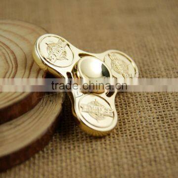 High quality toys Zinc Alloy gold color finger hand spinner