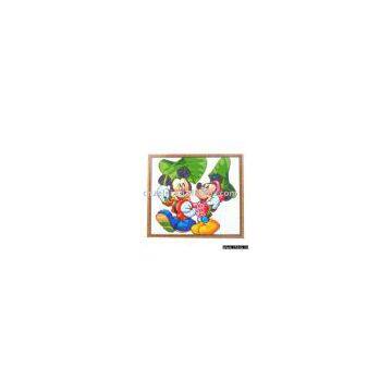 Mickey cartoons joy cross-stitch