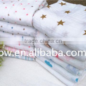 Hot Sale Muslin Swaddle Blanket Wholesale Muslin Fabric Baby Swaddle Wrap