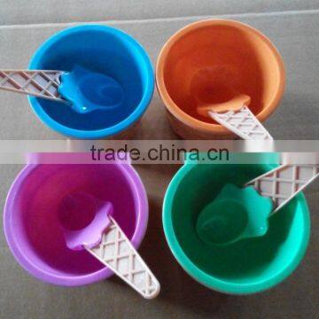 ice cream cup,PS ice cream cup,ice cream cup with spoon