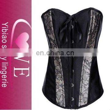 Lady's sexy hot corset with novel design lacy brief