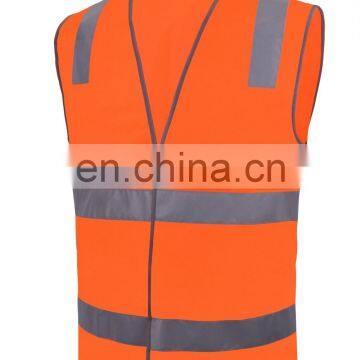 CE EN ISO 20471 yellow color mesh fabric hi vis Reflective safety vest safety vest with reflective tape