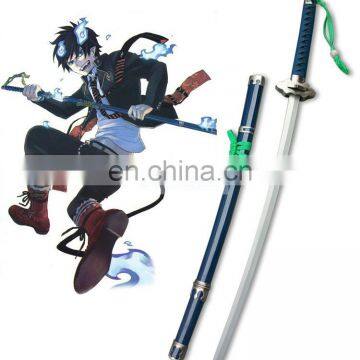 Rose team-Free Shipping Blue Exorcist Okumura Rin Demon-slaying Blade Kurikara Wooden Weapons Anime Sexy Halloween Carnival Acce