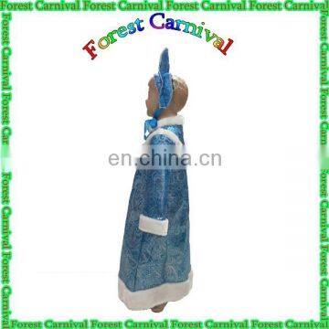 87068 Sexy Snowman Costume With Crown For Kids photo-2