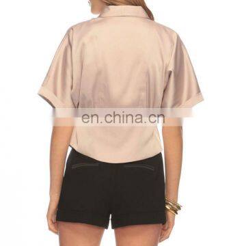 CHEFON Shirred Peplum Blazer CFJ026