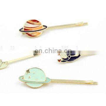 2016 new star cute gold metal hair pins