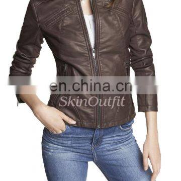 ladies bikerleather jacket for woman