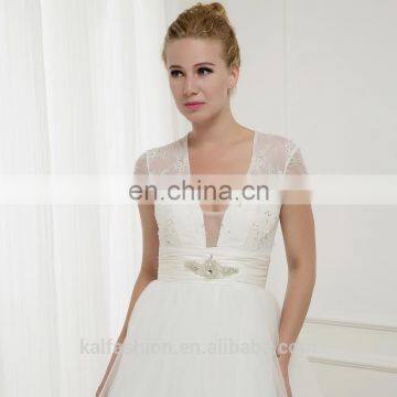 EB2694 Fanbulous Cap Sleeve Sexy Top With Tulle Skirt Wedding Ball Gown photo-3