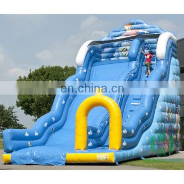 HI excited inflatable water slides china, adults and kids game big water slides for sale