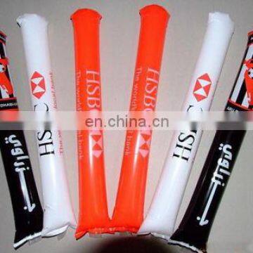 Plastic sports inflatable stick, fan stick, cheering sticks for sports events