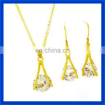 wholesale fashion 2014 fashion stainless steel jewelry set