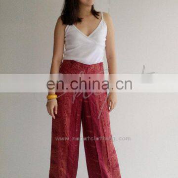 100% rayon women Chiangmai designer capri pants