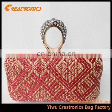 Fashionable Factory Directly Selling Cheap Lady Clutch Bag Made Of Straw Wholesale photo-5