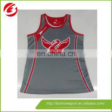 Gym Singlets Any Logo Team Running Singlets , Sublimated Running Singlets Oem Service photo-6