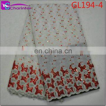 Charinter Sale Well African Organza Lace Fabrics GL194 photo-5