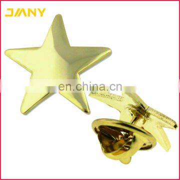 Custom Gold Plated Star Shape Lapel pin