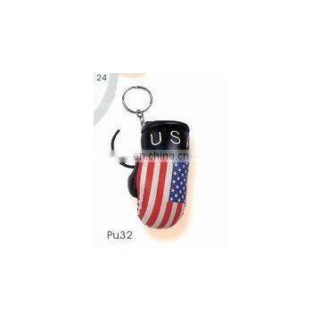 usa Boxing Gloves keyring keychain car hang gloves