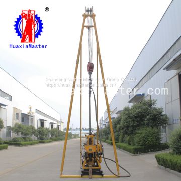 HZ-200YY 200m hydraulic core drilling rig for core sampling and water well  drilling Be convenient to lift the drill pipe