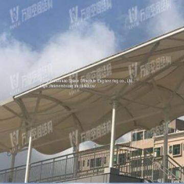 permanent architecture materials Light Rail Membrane Structure