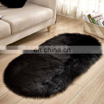 Luxury and soft White Faux Fur Rug Bedside faux fur carpet