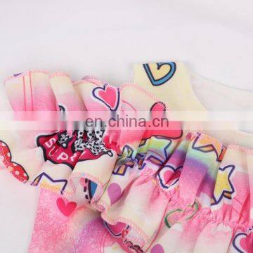 Clothes Dress 2020 Summer Cotton Cartoon Off-shoulder Girls Dress Wholesale Children's Clothing