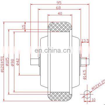 5 Inch Bicycle Kit Electric Brushless Scooter Hub Motor With Accessories