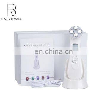 Home Use  6 in 1 RF Facial Lifting Machine 5 Color Lights EMS Massager