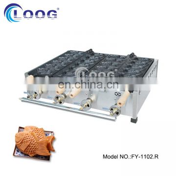 New Design Gas Taiyaki Machine Professional Stainless Steel Taiyaki Maker Commercial Taiyaki Machine With Handle