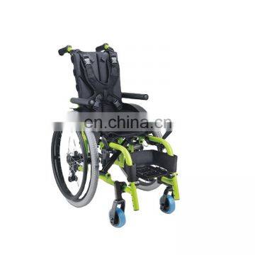 Rehabilitation therapy supplies  manual aluminum pediatric baby wheelchair for children