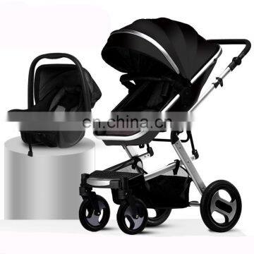 2020 Wholesale Cheap New Arrival Travel System Luxury Baby Stroller 3 in 1 With Carrycot and Carseat photo-3