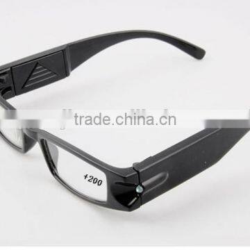 Ultra Bright Dual LED Lighted Up Map Book Readers Reading Black Full Frame Eye Glasses Eyeglass Spectacle Diopter Magnifier Ligh photo-3