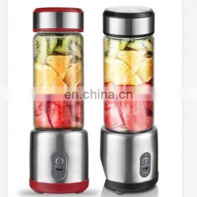 Amazing Hot Selling OEM 126W 6 Blades Portable Blender Mixer Usb Electric Fruit Juicer With 450ML Cup