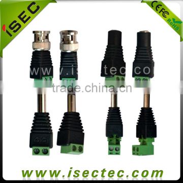 CCTV DC power plug, DC female and male power plug for cctv camera system