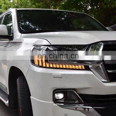 Upgrade LED Matrix 4lens Headlamp Headlight for TOYOTA LAND CRUISER LC200 Head Lamp Head Light 2016-2019 photo-3