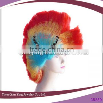 Fashion mixed color cheap synthetic Comb wig